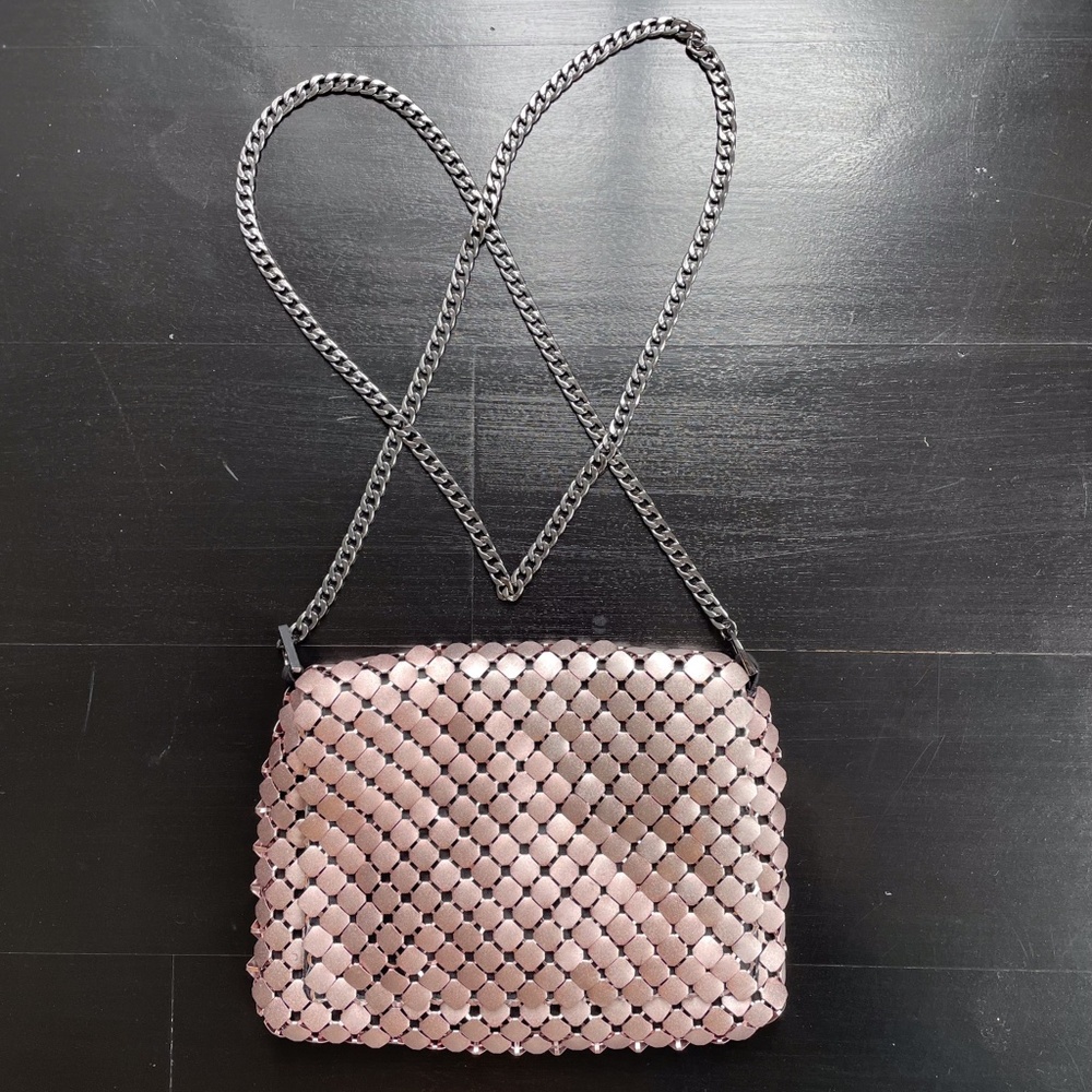 TOPSHOP Chainmail Pink Purse